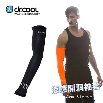 COOLCORE Arm Sleeve涼感開洞袖套 / 城市綠洲 (降溫、吸濕排汗、涼爽舒適、運動專用)黑色/S-M