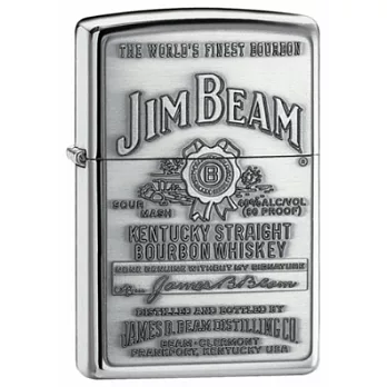 ZIPPO 250JB928 白蠟Jim Beam威士忌圖案打火機