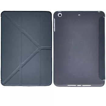 ATCOM Apple iPad 2/3/4 簡約軟殼掀式平版保護套(黑色)