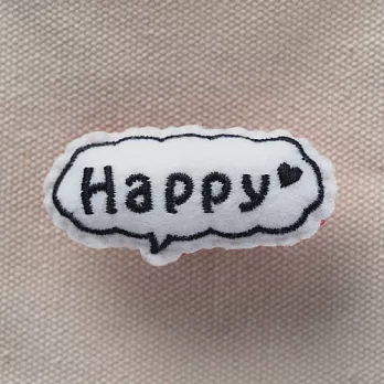 【magnet】毛絨絨可愛別針_Happy