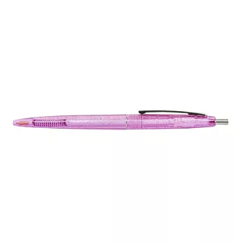 【BIC】Clear Clic Sparkle 0.7原子筆_粉