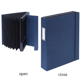 平整式收納系列－B5文件紙箱收納盒_海軍藍