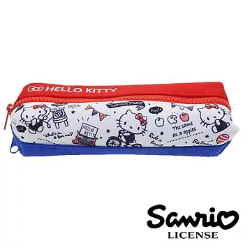 【日本進口正版】三麗鷗 Hello Kitty 雙層 筆袋/收納包/化妝包 sanrio