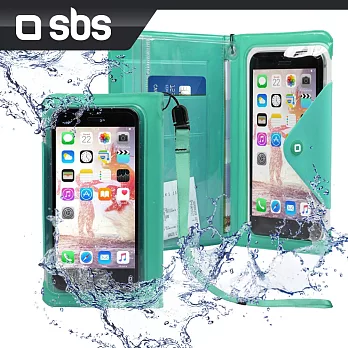 sbs 4.7吋Water Wallet 防潑水手機袋蘋果綠