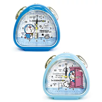 【日本進口正版】哆啦a夢 DORAEMON 鬧鐘/指針時鐘 燈光設計 小叮噹 -深藍款