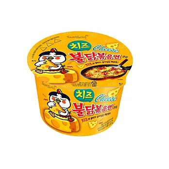 【SAMYANG】火辣雞肉起司風味鐵板炒麵(碗麵105g)