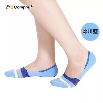 【Comphy+】彩虹隱形襪-冰川藍（L 號）抑菌除臭科技機能休閒襪