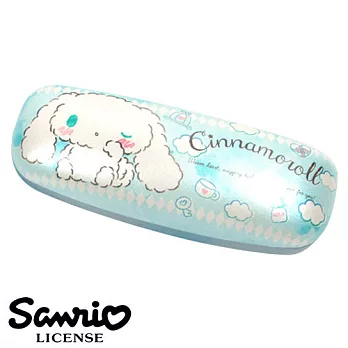 【日本進口正版】大耳狗 Cinnamoroll 硬殼 眼鏡盒 附擦拭布 三麗鷗 sanrio