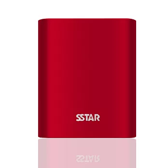 SSTAR 10400mAh 金屬質感行動電源紅色