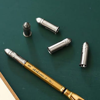 子彈造型鉛筆筆蓋三入