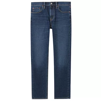 [MUJI無印良品]男有機棉混彈性丹寧合身褲(73.5CM)29靛藍
