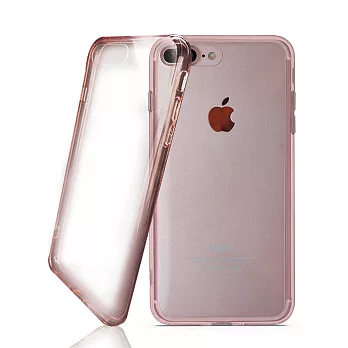 INGENIHybrid Case iPhone7 Plus5.5吋 超薄耐刮抗震雙材質玫瑰金邊框透明保護殼