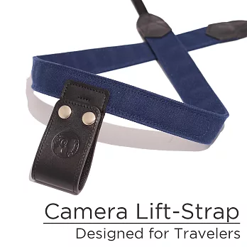 PONTE Leather Co. 旅行減壓背帶 Camera Lift-Strap《帆布款》深藍色