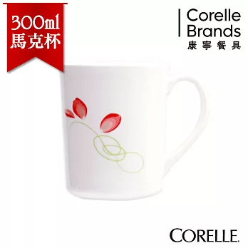 【美國康寧 CORELLE】匈牙利玫瑰300ml日式陶瓷馬克杯