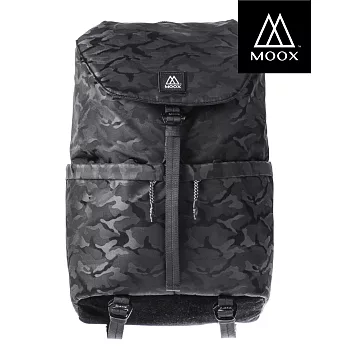 穆克斯 MOOX A6AB DELTA極簡雙層筆電後背包(15.6＂/12＂)迷彩黑