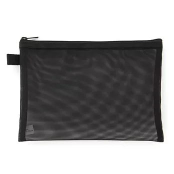 [MUJI無印良品]尼龍網布小物袋/B6.黑