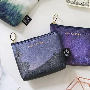 Second Mansion 自然元素金環皮革零錢包-06午夜星辰