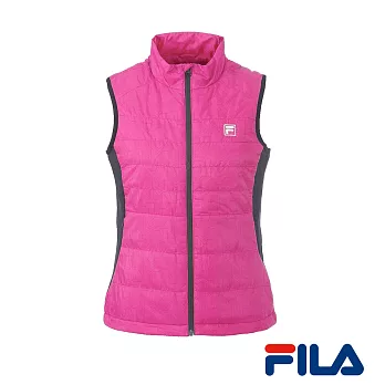 FILA女性平織背心-5VEQ-5107-PM-L亮麗桃