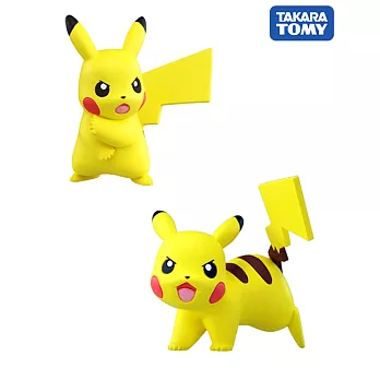 【日本進口正版】皮卡丘 PIKACHU 寶可夢 造型公仔 MONCOLLE-EX 神奇寶貝 TAKARA TOMY -戰鬥款