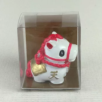 日本發掘名人 祈願天馬開運擺飾 透明盒裝(共4款)幸福-紅色