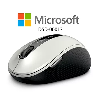 Microsoft 微軟無線行動滑鼠4000（白色）D5D-00013