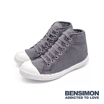 BENSIMON 法國國民鞋 高筒綁帶款 (女) - Grey 802EU36Grey