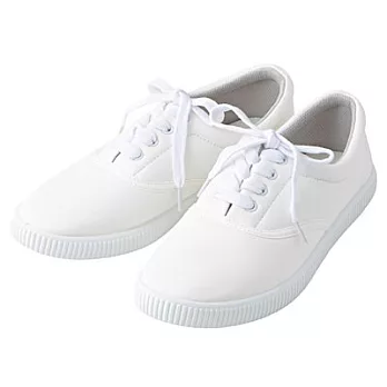 [MUJI無印良品]有機棉休閒鞋M25.5~26.0cm柔白