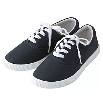 [MUJI無印良品]有機棉休閒鞋L26.5~27.0cm暗藍