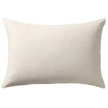 [MUJI無印良品]棉聚酯緞紋枕套/50/米色