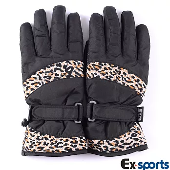 Ex-sports 防水保暖手套 超輕量多功能(女款-7360)F-黑色