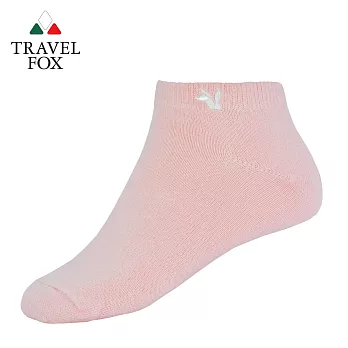 TRAVEL FOX旅狐 女純棉船形襪 隱形襪 [T40W-69]粉紅