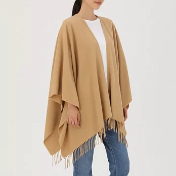 [MUJI無印良品]氂牛毛大判多用途披肩駝色