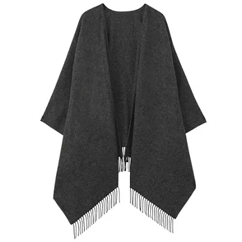 [MUJI無印良品]氂牛毛大判多用途披肩墨灰