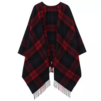 [MUJI無印良品]氂牛毛大判花紋多用途披肩暗紅