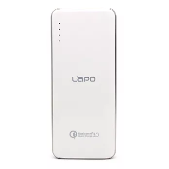 LAPO 10000mAh支援QC3.0/Type-C金屬合金行動電源(LT-101S)白色