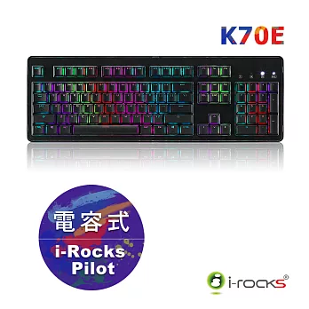 i-Rocks IRK70E 無接點電容式鍵盤-黑