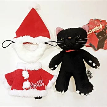 【聖誕版】SCRATCH ,日本抓抓貓絨毛玩偶吊飾(13cm)_黑