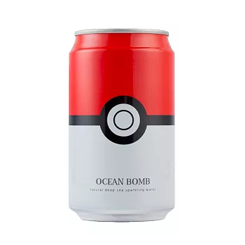 【OCEAN BOMB】皮卡丘海洋深層氣泡水-寶貝球(原味) 330ml*3入