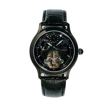 ZIPO陀飛輪機械月相錶(黑)