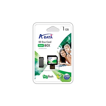 威剛 SD 記憶卡 DUO 1GB 雙面卡
