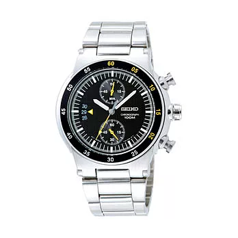 SEIKO 時尚格紋計時錶