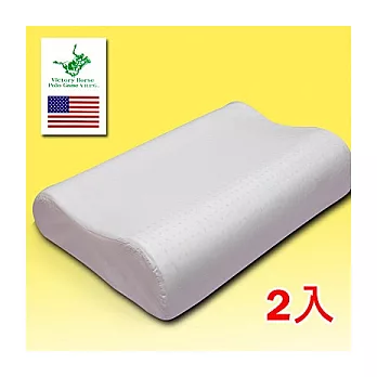 美國POLO(人體工學型)乳膠枕-2入