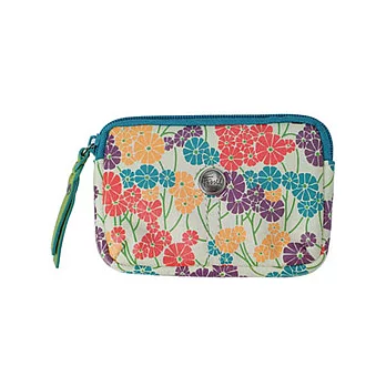 FOSSIL 繽紛花樣魅力鑰匙零錢包