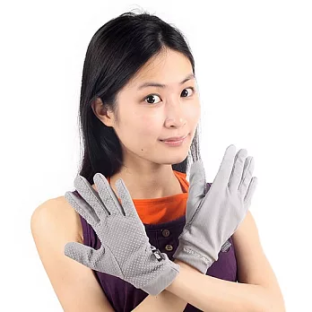 SNOW TRAVEL 抗UV止滑休閒手套(冰涼降溫科技材質/灰色)_L