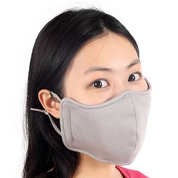 SNOW TRAVEL 抗UV透氣口罩兩件(冰涼降溫科技材質/灰色)