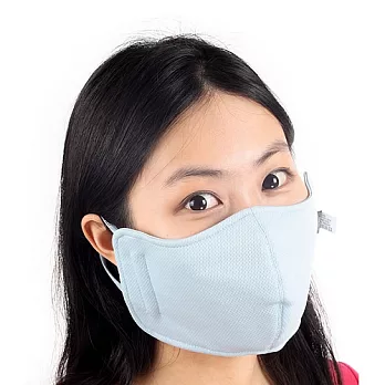 SNOW TRAVEL 抗UV透氣口罩兩件(冰涼降溫科技材質/淺藍)