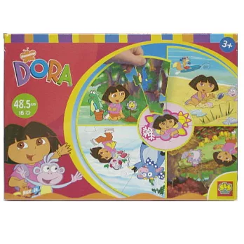 《Dora the Explorer》DORA圓形拼圖_05044(16片)