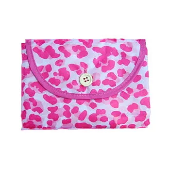 《La Libellue》口袋折疊包 - 【粉紅豹紋】