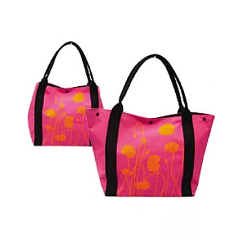 《La Libellue》防水帆布購物包-桃紅(L)