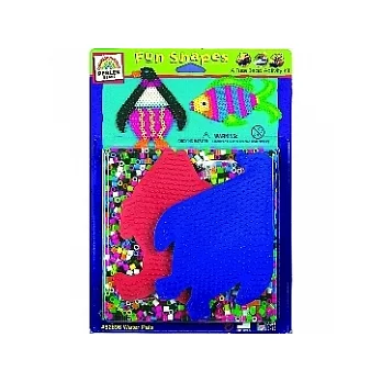 《Perler拼拼豆豆》拼豆樂園1,100顆-彩虹魚與國王企鵝 (企鵝板、大魚板)